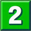 Green counter showing 2